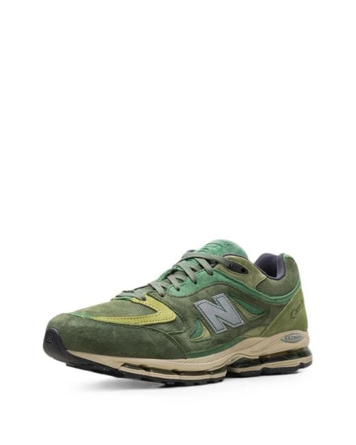 New Balance Green 2011 Kith Panelled Sneakers for men