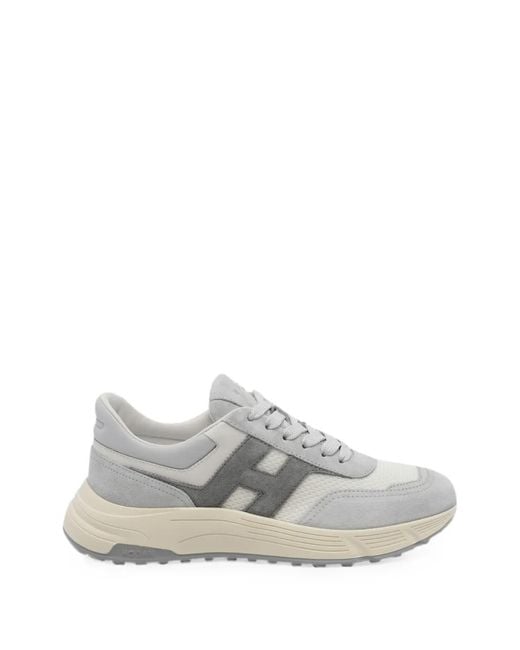 Hogan White Hyperlight Panelled Sneakers for men