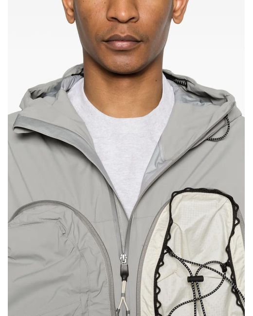Oakley Gray Latitude Veil Slingpack Hooded Jacket for men