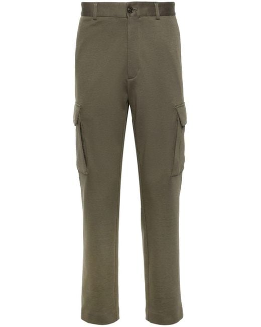Moncler Green High-waist Tapered Cargo Trousers for men