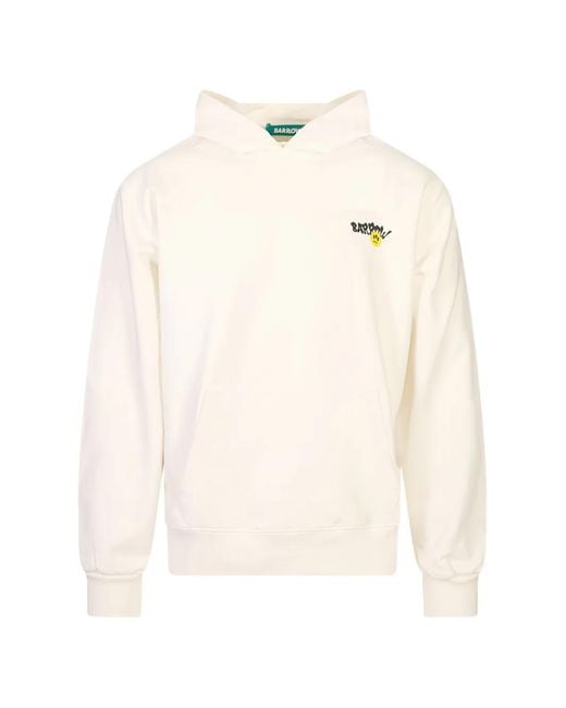 Barrow Natural Graphic-Print Cotton Hoodie