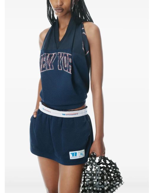 Alexander Wang Blue Athletic Mini Skort