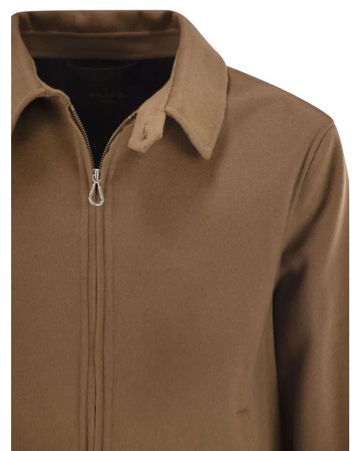 Veste Vieri À Fermeture Zippée Paltò pour homme en coloris Brown
