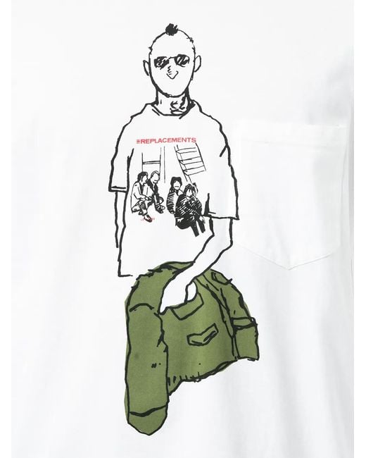 TAKAHIROMIYASHITA The Soloist White Printed T-Shirt for men