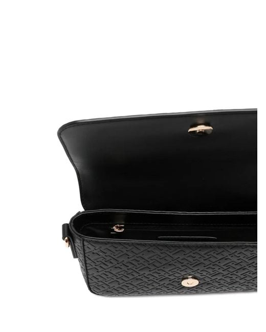 Tommy Hilfiger Black Hilfiger Icon Embossed Logo Cross Body Bag