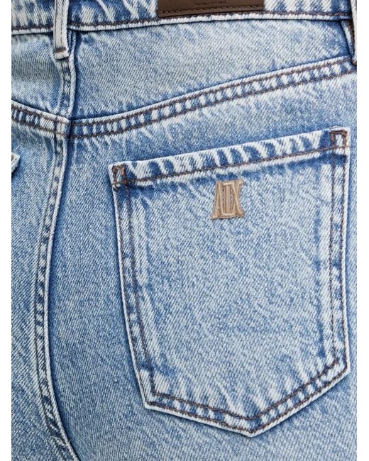 ARMANI EXCHANGE Blue Acid-Wash Straight-Leg Jeans