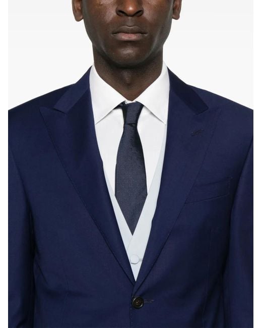 Corneliani Blue Single-Breasted Suit for men