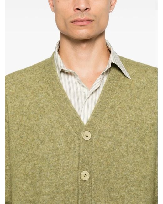 A.P.C. Green Pierre Cardigan for men