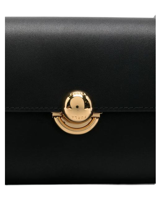 Furla Black Leather Cross Body Bag