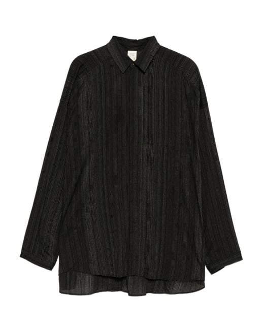Jan Jan Van Essche Black Striped Shirt for men