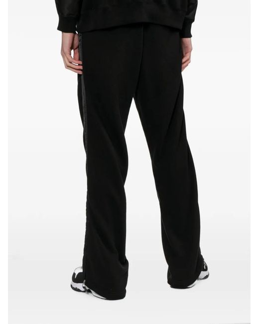 Toga Black Satin-Panel Track Pants for men