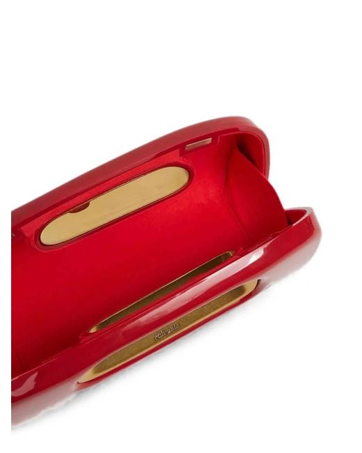 Cult Gaia Red Amara Clutch