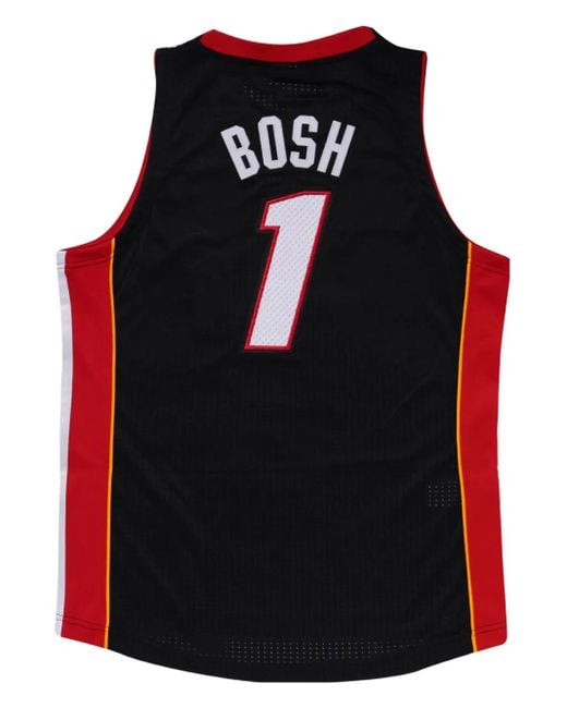Mitchell & Ness Black Road Finals Jersey "Nba Miami Heat 2012 Chris Bosh" T-Shirt for men