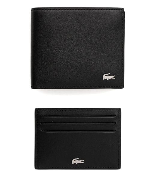 Lacoste Black Logo-print Wallet for men