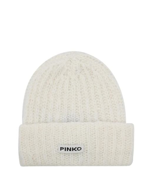 Pinko ロゴ ビーニー White