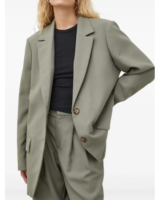 Won Hundred Gray Buttoned-Fastening Blazer