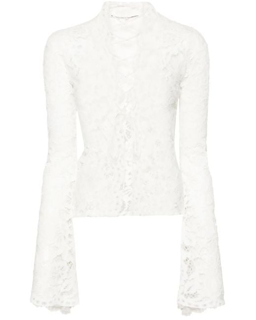 MANURI Sally レース ブラウス White