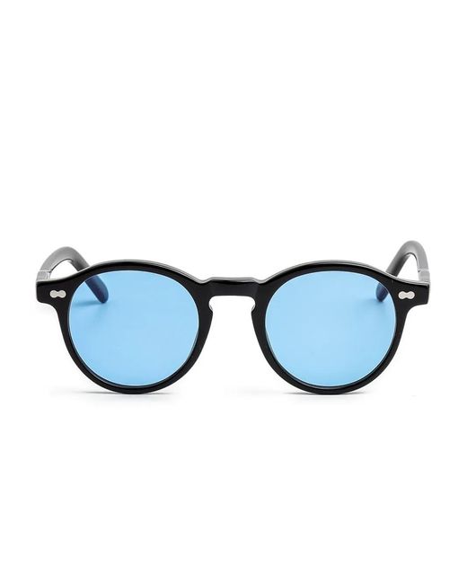 Moscot Blue Round-Frame Sunglasses