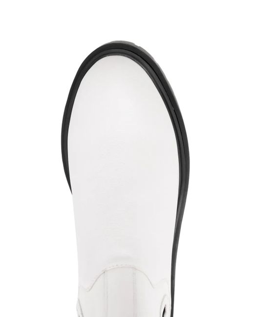 Senso White Pandora Leather Boots