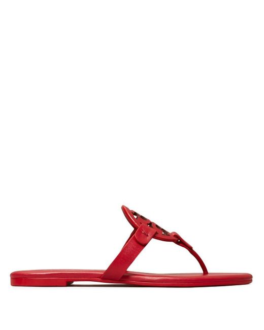 Tory Burch Miller Soft Sandals in Red | Lyst