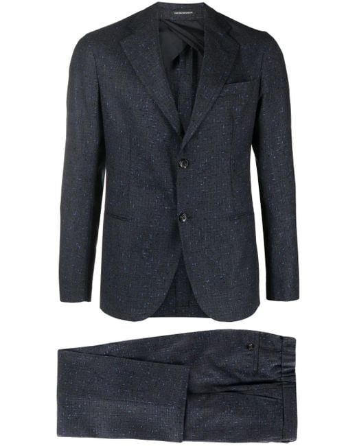 Emporio Armani Blue Suit Clothing for men