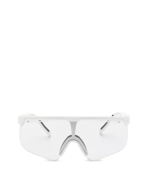 Alba Optics White Geometric Frame Sunglasses