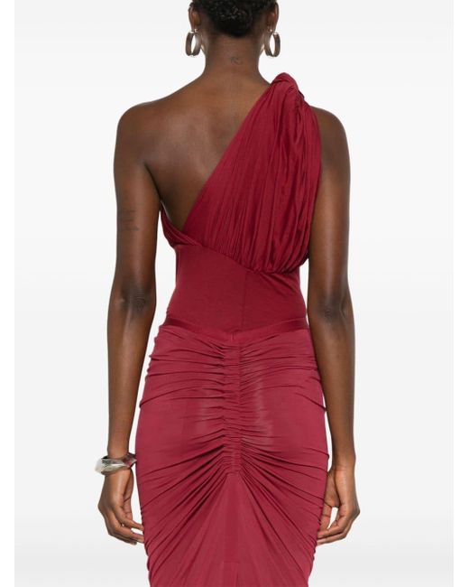 Rick Owens Red One-Shoulder-Body