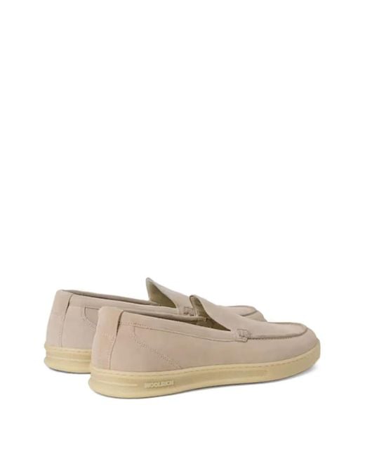 Woolrich Natural Mocassins En Daim for men