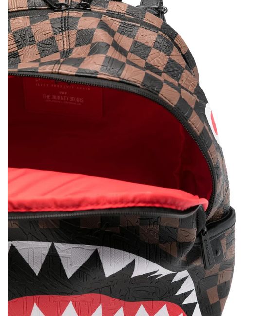 Sprayground Gray Zaino 'Check 2 Emboss Savage'