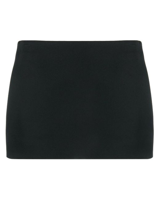 Khaite Black The Jett Mini Skirt