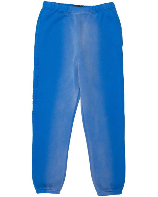 メンズ Purple Brand ブリーチ トラックパンツ Blue