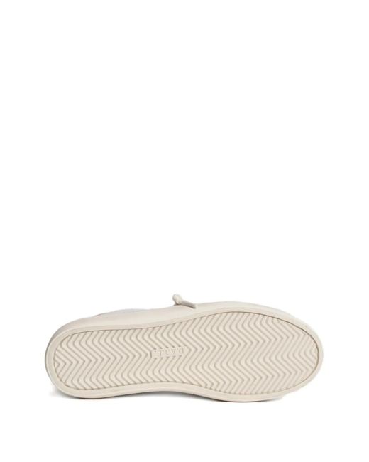 Date White Hl/Clf Side-Stripe Low-Top Sneakers