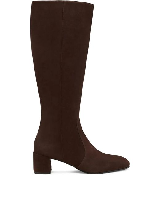 Stuart Weitzman Brown Maeve Zip Boot