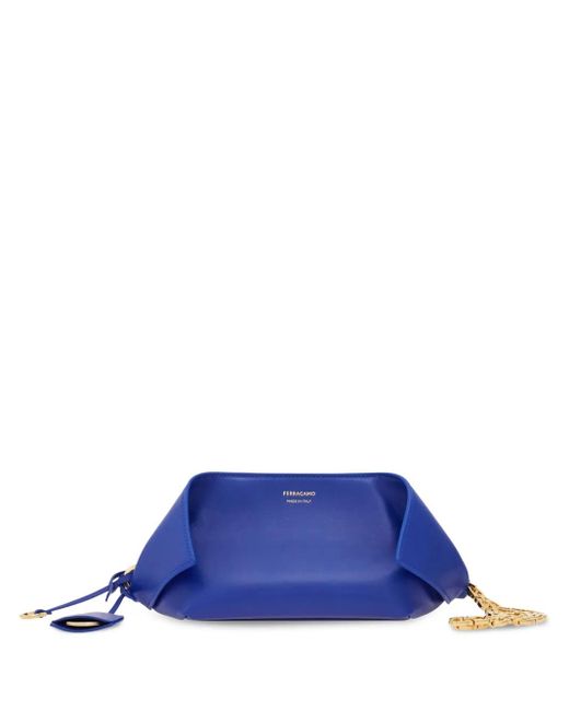 Ferragamo コスメポーチ Blue