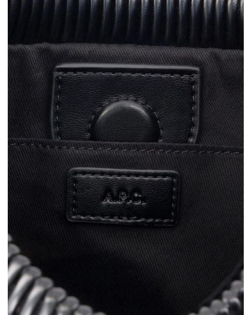 A.P.C. Black Mini Ninon Cross Body Bag