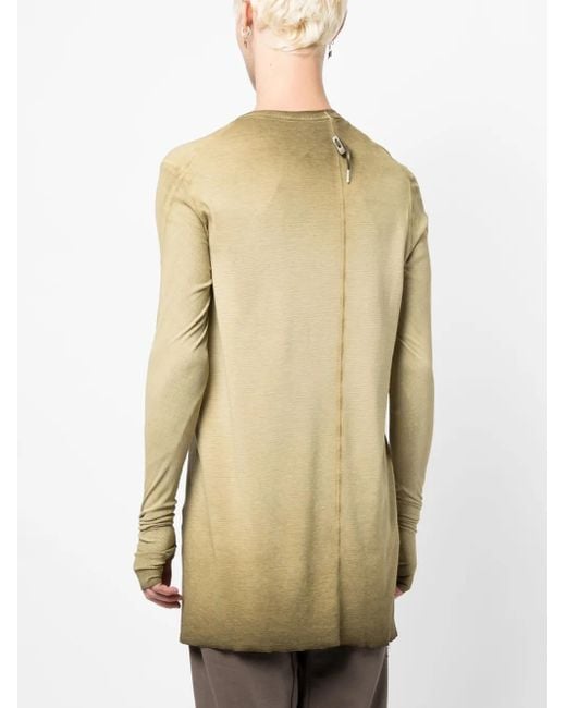 Boris Bidjan Saberi Yellow Fine-Ribbed Long-Sleeved T-Shirt for men