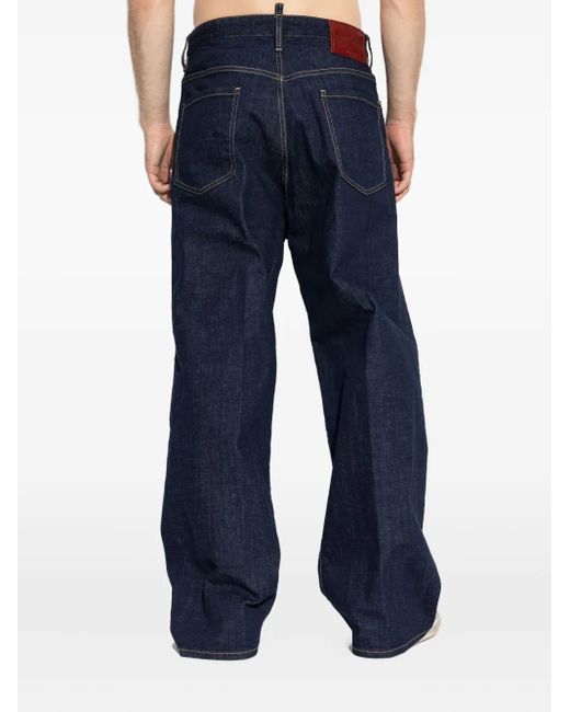 Jean À Coupe Ample DSquared² pour homme en coloris Blue