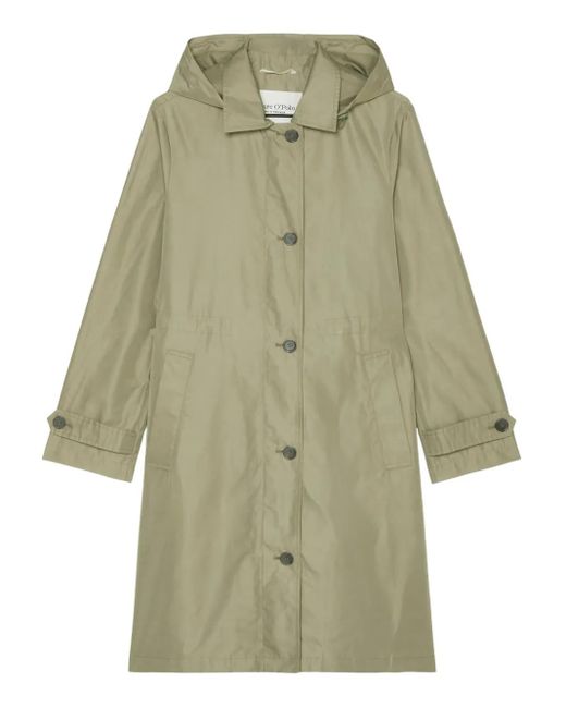 Marc O' Polo Regenjas Met Capuchon in het Green