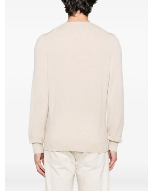 Fedeli Natural Cashmere Crew-Neck Sweater for men