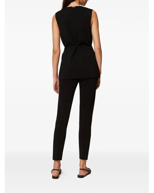Twinset Black Knit Trousers