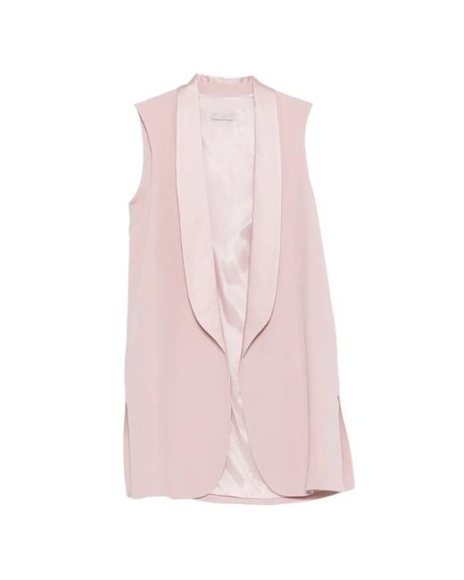 Antonelli Pink Shawl-Collar Gilet