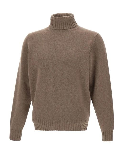 メンズ FILIPPO DE LAURENTIIS ハイネック セーター Brown