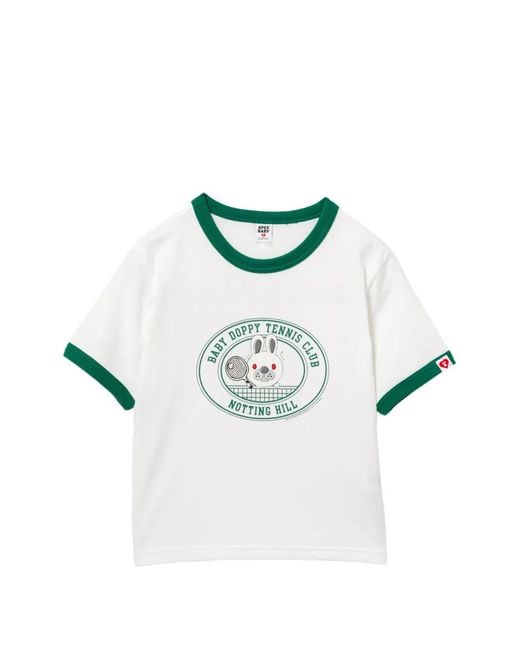 AAPE BY A BATHING AP Blue Graphic-Print Crew Neck T-Shirt