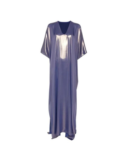 Stephan Janson Blue V-Neck Maxi Dress