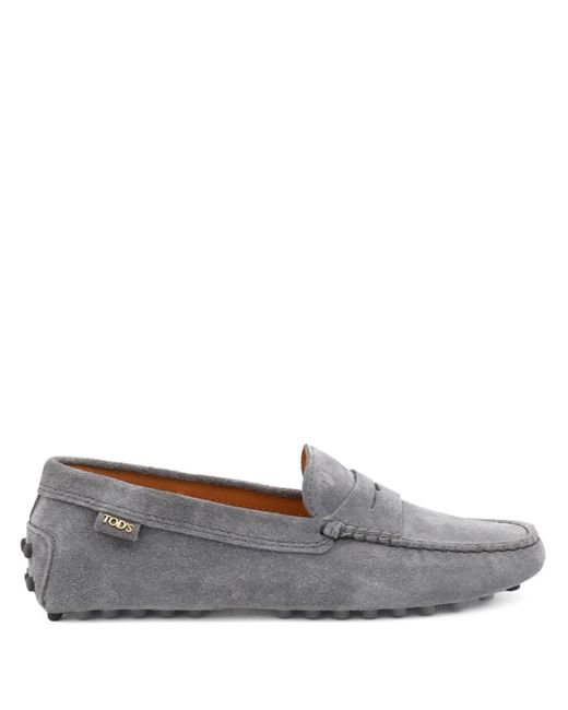 Tod's Suède Loafers in het Gray