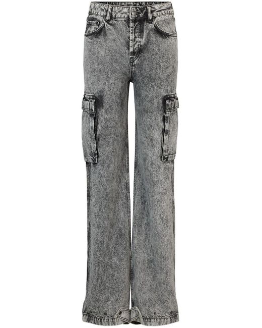 HUGO Gray X Bella Poarch Gebella Straight-leg Jeans