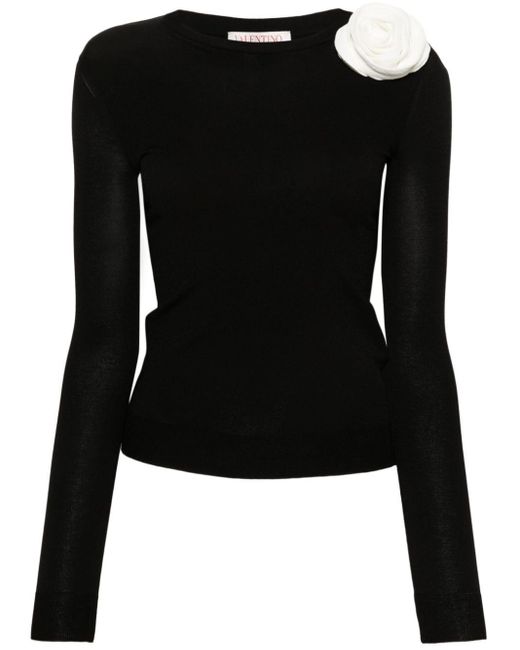 Maglione girocollo di Valentino Garavani in Black