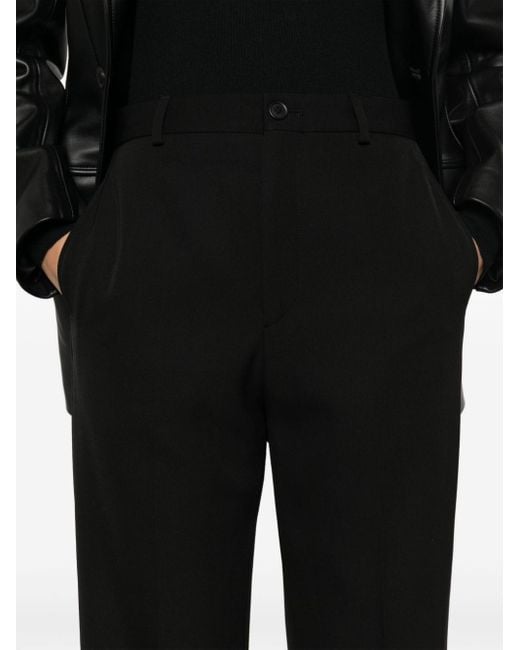 Pantalones de vestir rectos Balenciaga de color Black