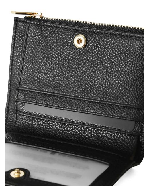 Lancaster Black Grainy-Effect Wallet