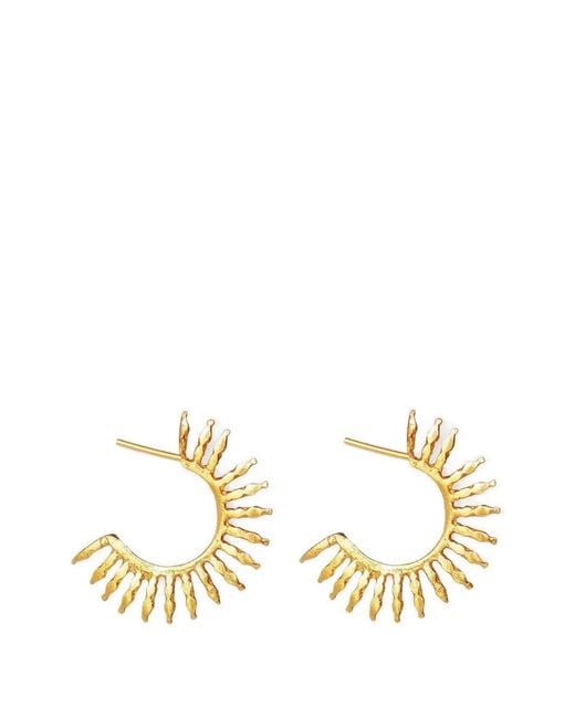 Ottoman Hands Metallic Aylin Hoop Earrings